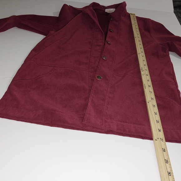 Graff Elegant Burgundy Women's Blazer - Picture 8 of 11